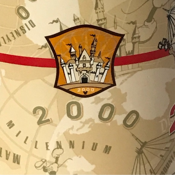 Disneyland Mickey Mouse 2000 Millennium Coffee Tea Soup Mug 16oz Ceramic - Picture 9 of 12